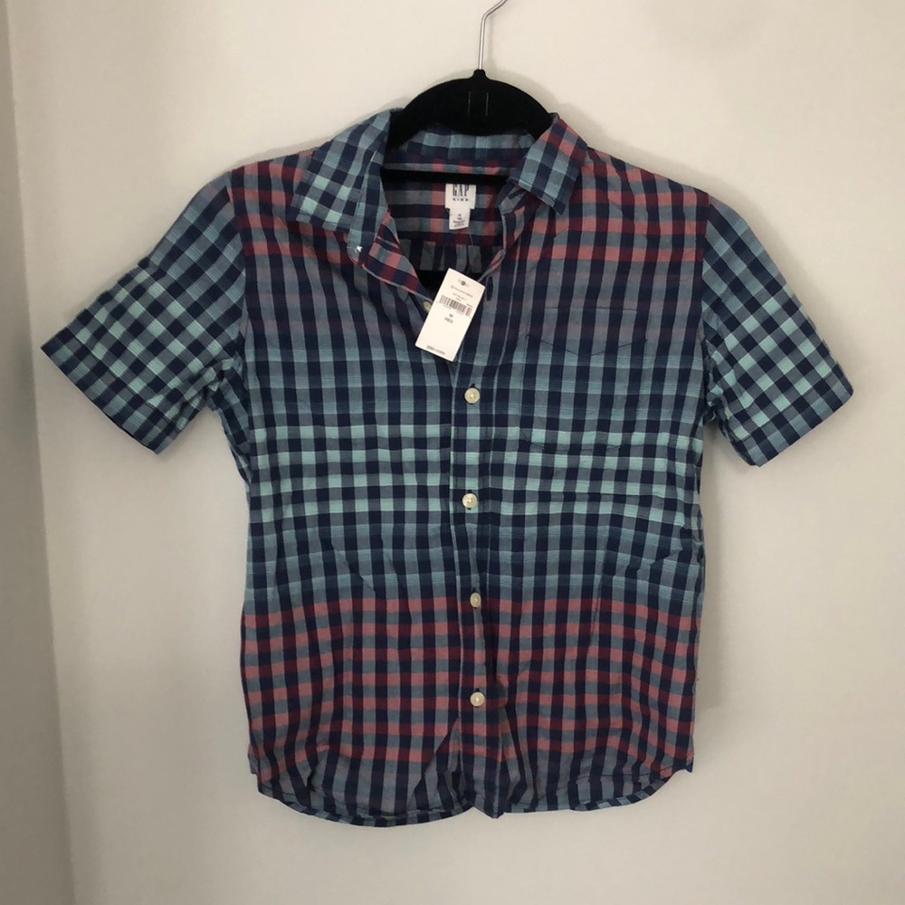 Boys Gap Kids short sleeve button down size 8 - NWT